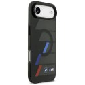 Etui BMW M IML Metal Buttons Tricolor Lines MagSafe na iPhone Air - czarne