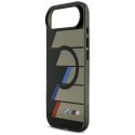 Etui BMW M IML Metal Buttons Tricolor Lines MagSafe na iPhone Air - czarne