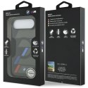 Etui BMW M IML Metal Buttons Tricolor Lines MagSafe na iPhone Air - czarne