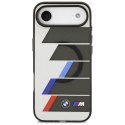 Etui BMW M IML Metal Buttons Tricolor Lines MagSafe na iPhone Air - szare