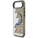 Etui BMW M IML Metal Buttons Tricolor Lines MagSafe na iPhone Air - szare