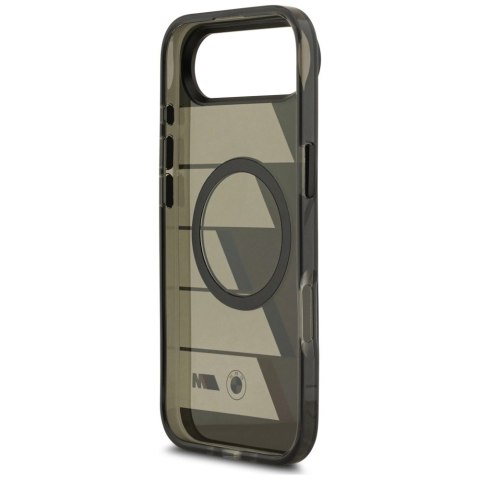 Etui BMW M IML Metal Buttons Tricolor Lines MagSafe na iPhone Air - szare