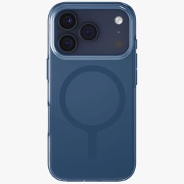 Etui UNIQ Clario Magclick Charging na iPhone 17 Pro - niebieskie