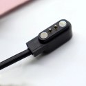 Ładowarka HUL-01 magnetyczna 2-pin 2,8 mm do smartwatchy 60 cm - czarna