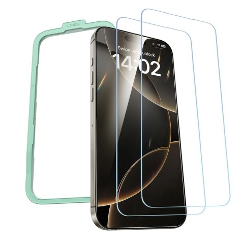Szkło hartowane Ugreen SP630 z ramką montażową na iPhone 16 Pro Max (2 szt.)