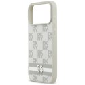 Etui DKNY Checkered with Printed Stripes na iPhone 17 Pro Max - beżowe