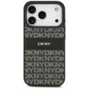 Etui DKNY Repeat Texture Pattern with Tonal Stripe na iPhone 17 Pro - czarne