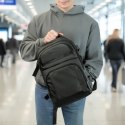 Plecak Wozinsky WPW-20L z kieszenią na laptopa do 15" podróżny 40x20x25 cm na bagaż podręczny - czarny