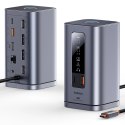 Stacja dokująca Baseus Spacemate RD1 hub 11w1 USB-C - 2xHDMI 4K@60Hz 2xDP 4K@60Hz 2xUSB-A 10Gb/s USB-C 10Gb/s RJ45 USB-A 480Mb/s