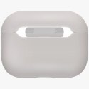 Etui UNIQ Lino Silicone na AirPods Pro - beżowe