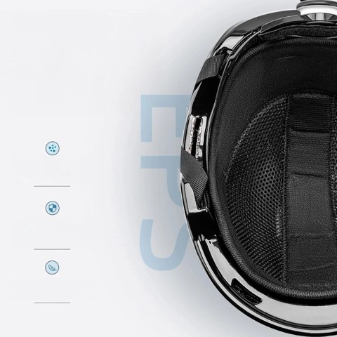 Kask narciarski Qunature 10130003001 z nausznikami snowboard 58-61 cm - biały