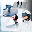 Kask narciarski Qunature 10130003002 z nausznikami snowboard 54-58 cm - biały
