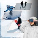Kask narciarski Qunature 10130003005 z nausznikami snowboard Panda dla dzieci 54-58 cm - biały