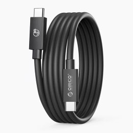 Kabel Orico USB4 Thunderbolt5 80Gbps 240W USB-C do USB-C 1,5m - czarny