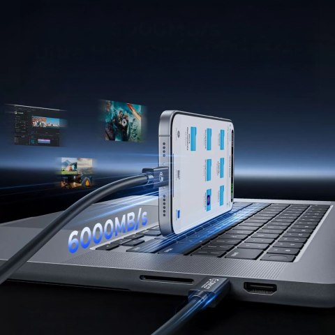 Kabel Orico USB4 Thunderbolt5 80Gbps 240W USB-C do USB-C 2m - czarny