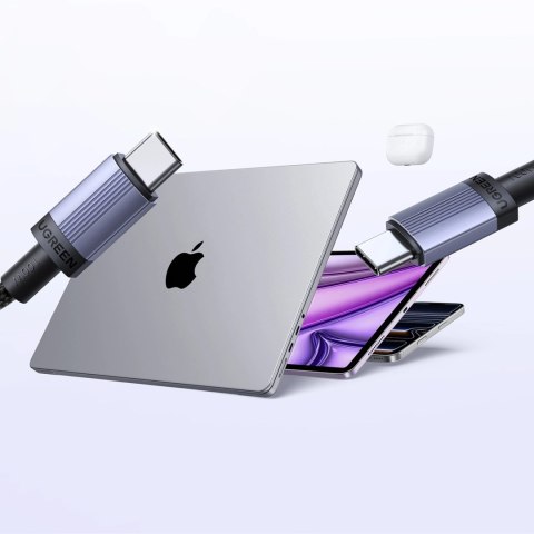 Kabel Ugreen USB-C do USB-C PD 100W 5A 1m - czarny