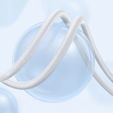 Słuchawki Baseus Encok CZ20 dokanałowe przewodowe USB-C - białe