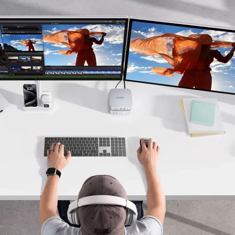 Stacja dokująca Orico MiniLink 9w1 - srebrna