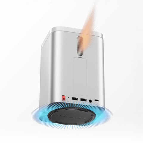 Stacja dokująca Orico MiniTower z kieszeniami na dyski twarde do 56TB - srebrna