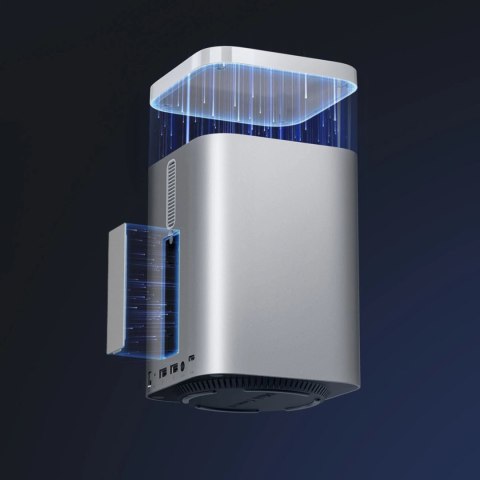 Stacja dokująca Orico MiniTower z kieszeniami na dyski twarde do 56TB - srebrna