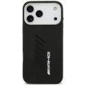 Etui AMG Silicone Oversize Rhombs MagSafe na iPhone 17 Pro Max - czarne