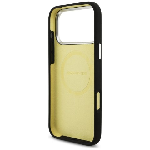 Etui AMG Silicone Oversize Rhombs MagSafe na iPhone 17 Pro Max - czarne