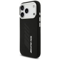 Etui AMG Silicone Oversize Rhombs MagSafe na iPhone 17 Pro - czarne