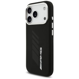 Etui AMG Silicone Oversize Rhombs MagSafe na iPhone 17 Pro - czarne