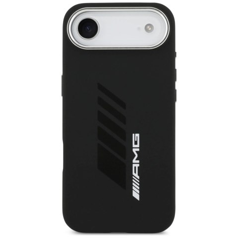 Etui AMG Silicone Oversize Rhombs MagSafe na iPhone Air - czarne