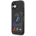 Etui BMW M IML Metal Buttons Tricolor Lines MagSafe na iPhone 17 - czarne