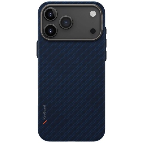 Etui UNIQ Keva EDGE Magclick Charging na iPhone 17 Pro Max - niebieskie