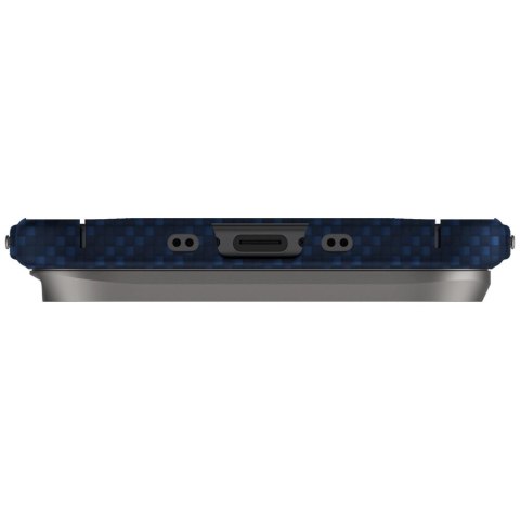 Etui UNIQ Keva EDGE Magclick Charging na iPhone Air - niebieskie