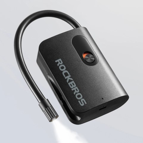 Pompka akumulatorowa Rockbros L1 Mini 70 psi kompresor długość węża 200 mm Schrader - czarna