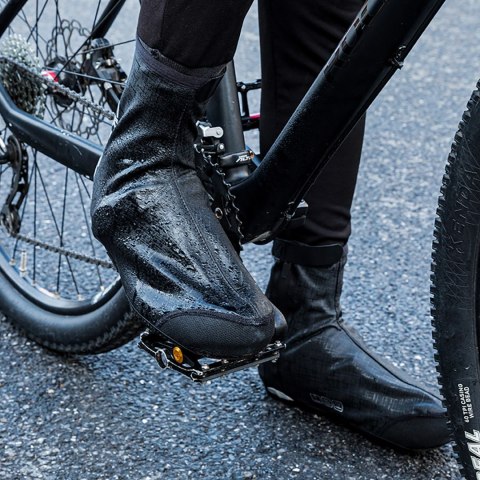 Ochraniacze na buty Rockbros LF1081 wiatroodporne wodoodporne 42-46 cm - czarne