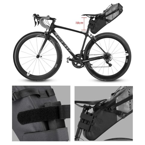 Torba rowerowa Rockbros AS-013 podsiodłowa 10L - czarny