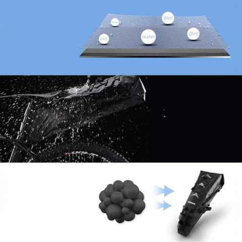 Torba rowerowa Rockbros AS-013 podsiodłowa 10L - czarny