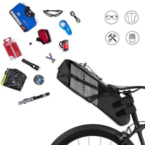 Torba rowerowa Rockbros AS-013 podsiodłowa 10L - czarny