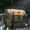 Torba rowerowa Rockbros W019 na kierownicę 13,5-24L - zielono-pomarańczowa