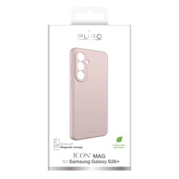 Etui ochronne Puro ICON MAG na Samsung Galaxy S26 Plus silikonowe kompatybilne z MagSafe - różowe