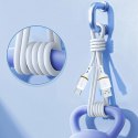 Kabel Dudao L25L USB-A - Lightning 1m 30W w miękkim silikonowym oplocie - biały