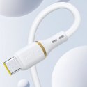 Kabel Dudao L25L USB-A - Lightning 1m 30W w miękkim silikonowym oplocie - biały