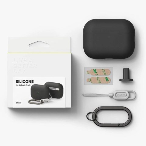 Etui Ringke Silicone na AirPods Pro 3 - czarne