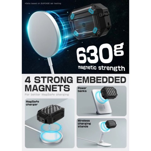 Etui Supcase Unicorn Beetle Pro MagSafe IP68 na AirPods Pro 3 - czarne