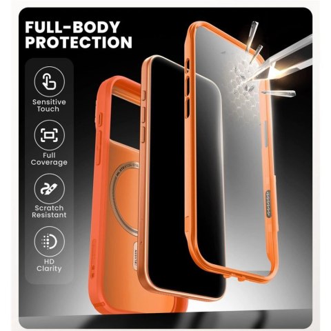 Etui Supcase IBLSN Ares Flip MagSafe na iPhone 17 Pro - pomarańczowe