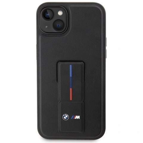 Etui BMW Grip Stand Hot Stamp na iPhone 14 Plus / 15 Plus - czarne