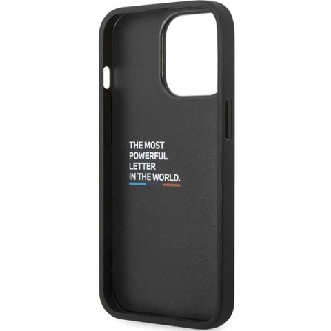 Etui BMW Leather Carbon na iPhone 13 Pro / 13 - czarne