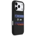 Etui BMW M Silicon Horizontal Line MagSafe na iPhone 17 Pro - czarne