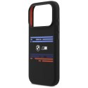 Etui BMW M Silicon Horizontal Line MagSafe na iPhone 17 Pro - czarne
