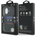 Etui BMW M Silicon Horizontal Line MagSafe na iPhone 17 - czarne