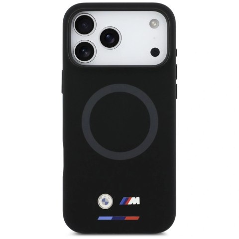 Etui BMW M Silicon Logo MagSafe na iPhone 17 Pro Max - czarne